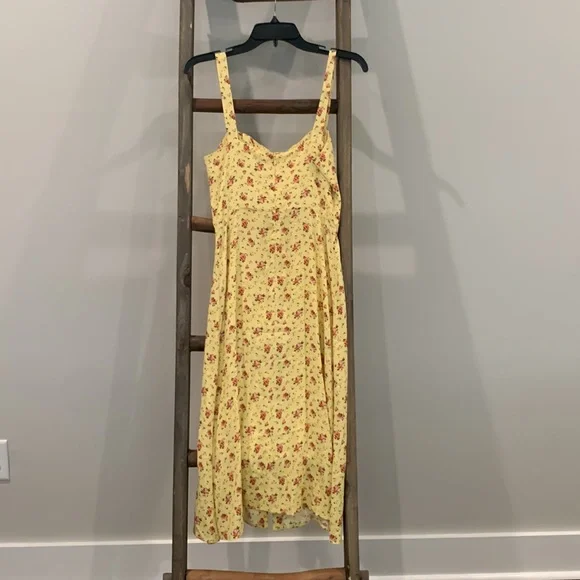 REFORMATION | Floral Midi Dress Sz 4 - Picture 9 of 13